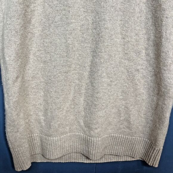 Madewell Womens Medium Sweater Turtleneck Shirt Top Hickory Cream Wool Blend - Picture 3 of 6